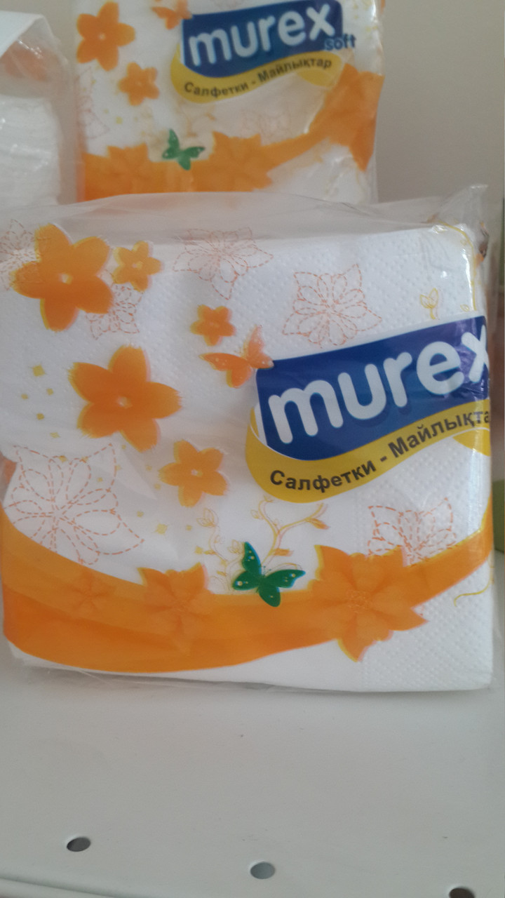 Үстел майлықтары Murex Premium 24х24см, 100 дана, екі қабатты - фото 2 - id-p114380968