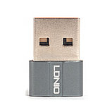 Переходник LDNIO LC150 Type-C на USB A Адаптер Серый, фото 2