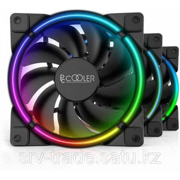 Вентилятор для корпуса PCCooler CORONA 3-IN-1 FRGB KIT 3x(120x120x25mm) 1000-2000 ± 10% RPM 68 CFM Black - фото 1 - id-p114363223