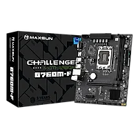 Материнская плата Maxsun Challenger B760M-F [LGA 1700, Intel B760, 2xDDR 4, 2xM.2, 1xPCI-E x16, Micro-ATX]