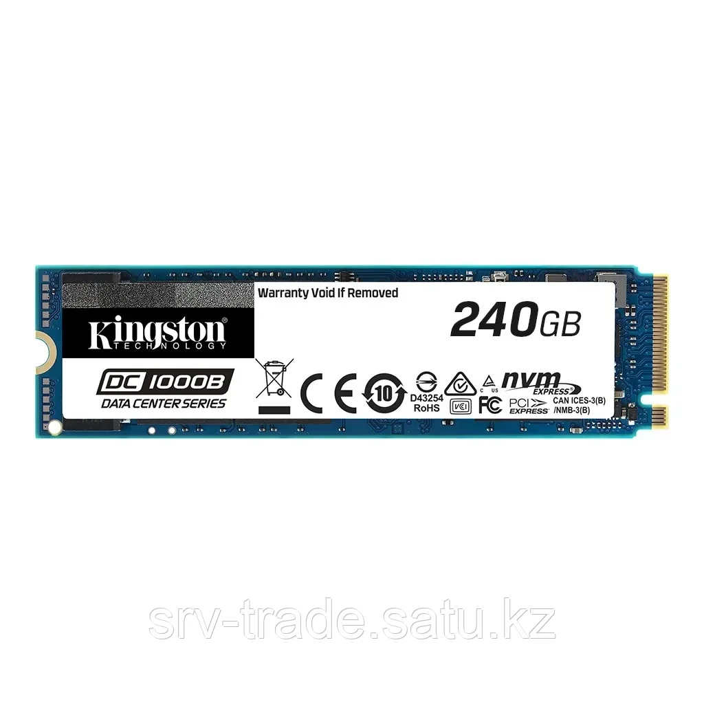 SSD накопитель Kingston DC1000B [SEDC1000BM8/240G] [240 ГБ, M.2PCI-E, чтение: 2200 МБ/с, запись: 290 МБ/с, - фото 1 - id-p114363635