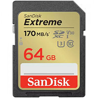 SanDisk Extreme UHS-I Class 3 V30 флеш (flash) карты (SDSDXV2-064G-GNCIN)