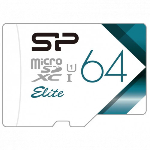Silicon Power Elite microSDHC Class 10 UHS-I флеш (flash) карты (SP064GBSTXBU1V21) - фото 1 - id-p114382006