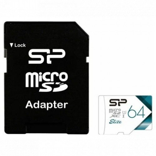 Silicon Power Elite microSDHC Class 10 UHS-I флеш (flash) карты (SP064GBSTXBU1V21SP) - фото 1 - id-p114382007