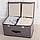 Кофр органайзер двойной 35х24х16 см серый, фото 3