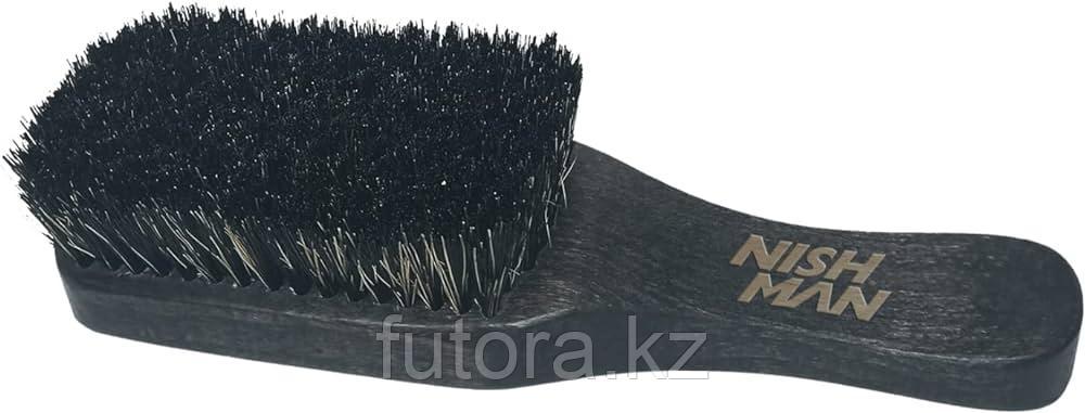 Щётка для фейда NISHMAN Premium Fade Brush" прямая., фото 1