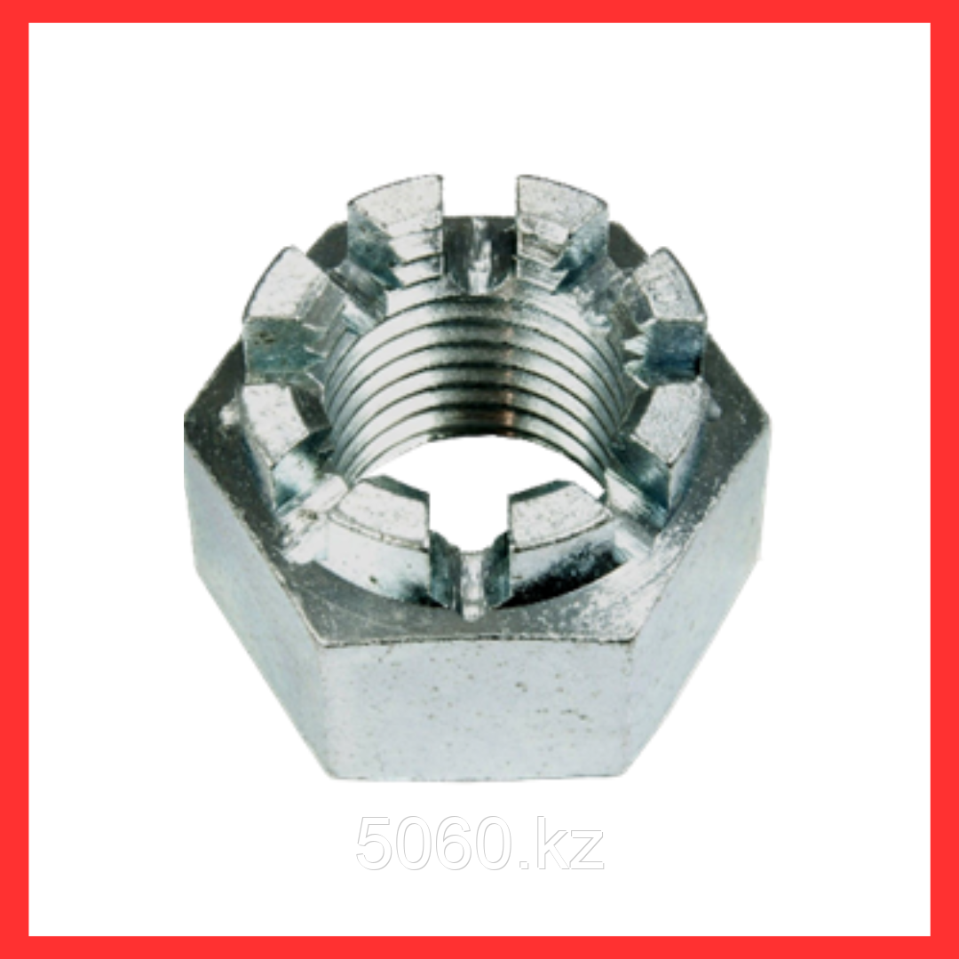 Гайка корончатая DIN 935 оц М16