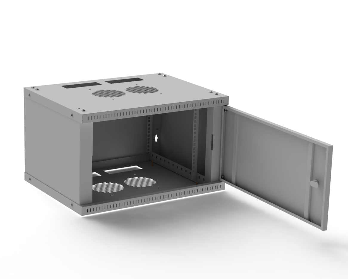 Шкаф серверный (телекоммуникационный) EcoNet-9U-600-450 (дверь перфорированная или металическая) - фото 2 - id-p114383947