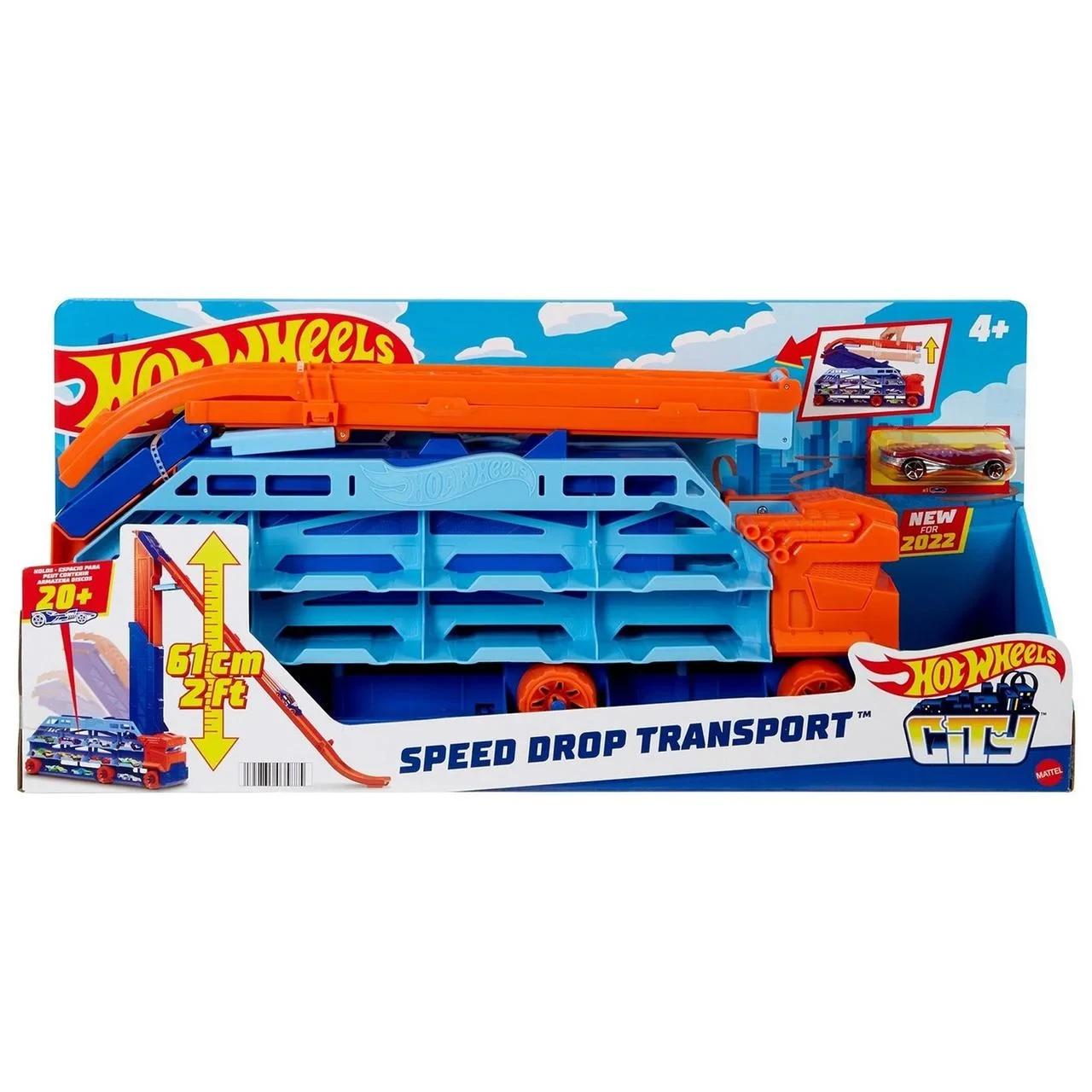 Набор игровой Hot Wheels Грузовик-автотрек Десантирование с воздуха