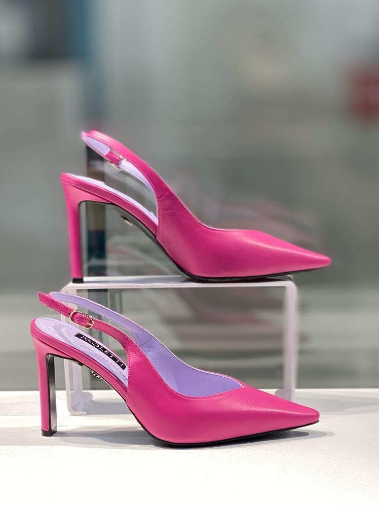 Модные босоножки темно розового цвета. Женская нарядная обувь в Алматы. - фото 1 - id-p114385693