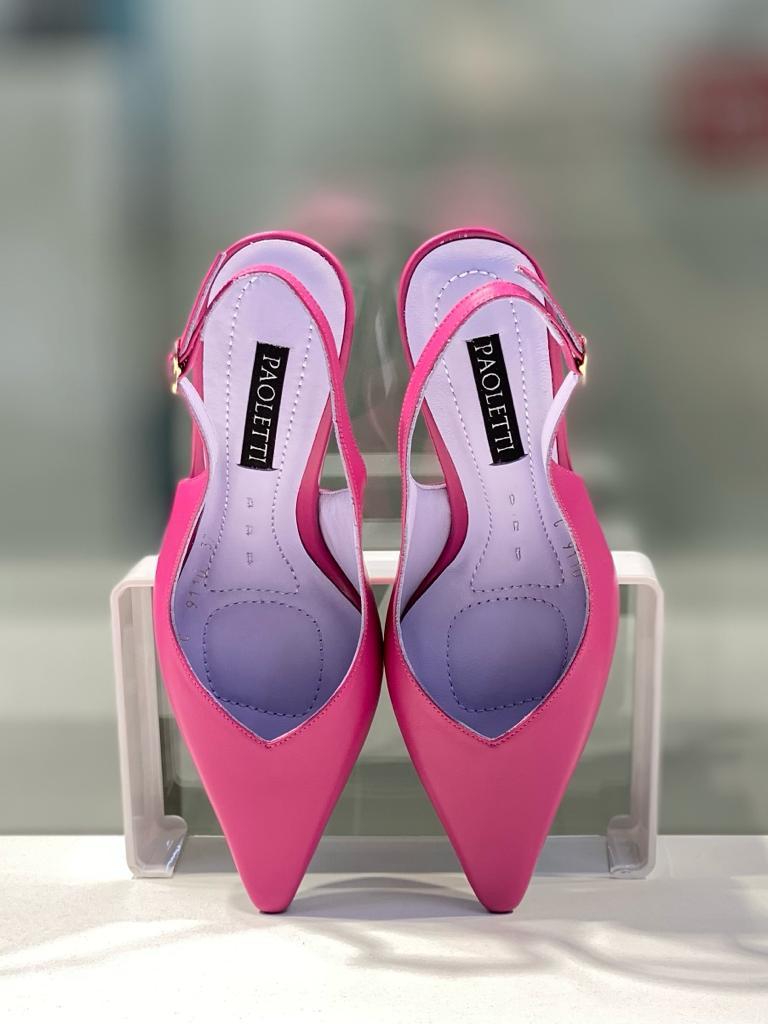 Модные босоножки темно розового цвета. Женская нарядная обувь в Алматы. - фото 2 - id-p114385693