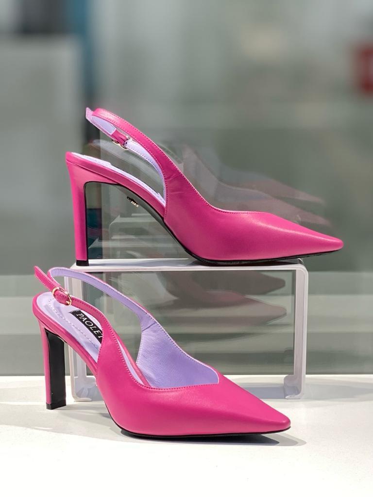 Модные босоножки темно розового цвета. Женская нарядная обувь в Алматы. - фото 6 - id-p114385693