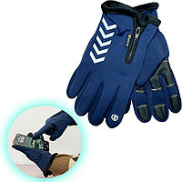 Сенсорные перчатки демисезон GLS-100 синие XL