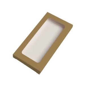 OSQ (Doeco) Упаковка для шоколада ForGenika CHOCO I Window Kraft 16,0x8,0x1,5см - фото 1 - id-p109524153