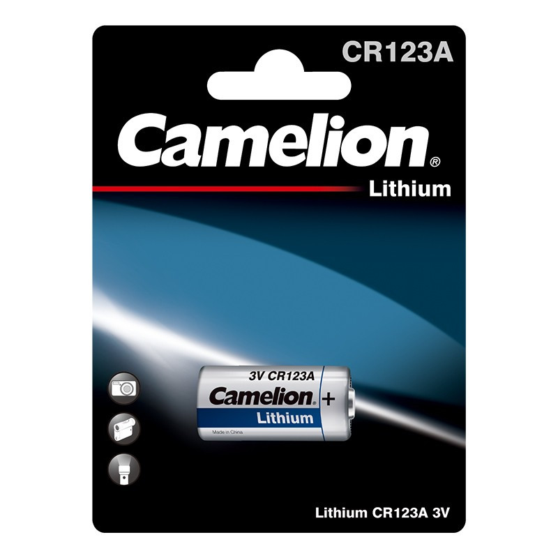 Элементы питания (батарейки) Camelion Lithium CR123A (размер A)