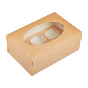 OSQ (Doeco) Упаковка для кексов и маффинов 25х17х10см ECO MUF 6 - фото 1 - id-p107487975
