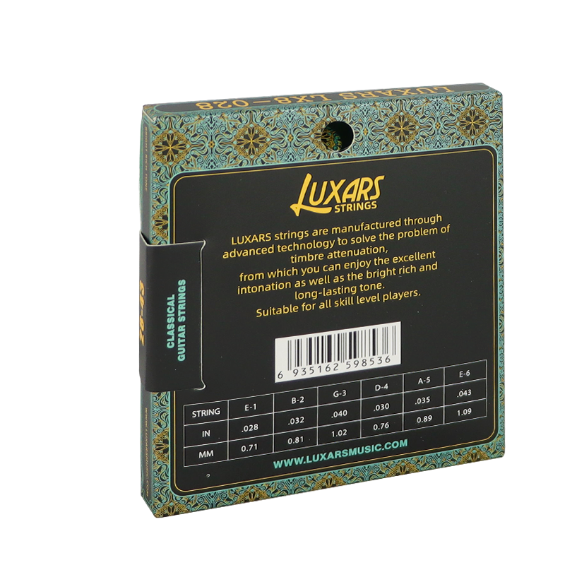 Струны для классической гитары нейлон Luxars LX8-028 - фото 2 - id-p114386045