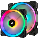 Вентилятор Corsair LL140 RGB, 140мм, двойная светодиодная петля RGB, с поддержкой PWM, одиночная упаковка,