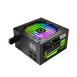 Блок питания 600 Вт с RGB подсветкой, сертификация 80 Plus Bronze, модель VP 600W RGB M, бренд Gamemax