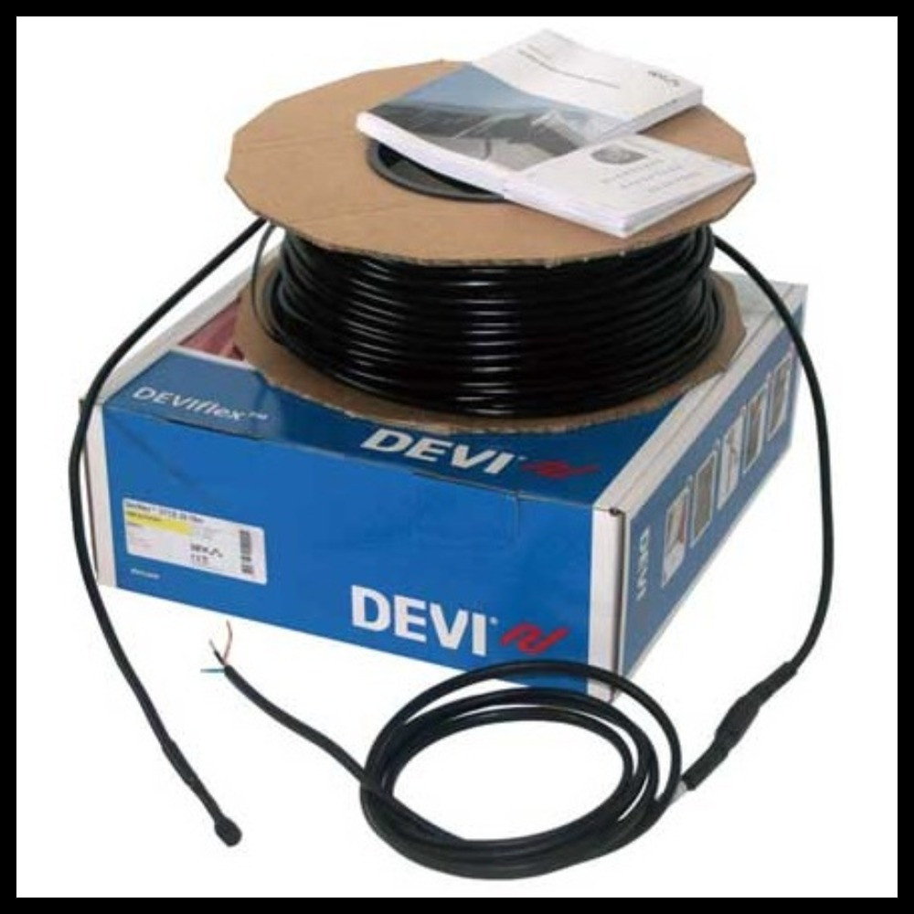 Греющий кабель DEVIsnow 30T (230 В) для обогрева желобов, водостоков и кровли (длина=40 м, мощность=1250 Вт)