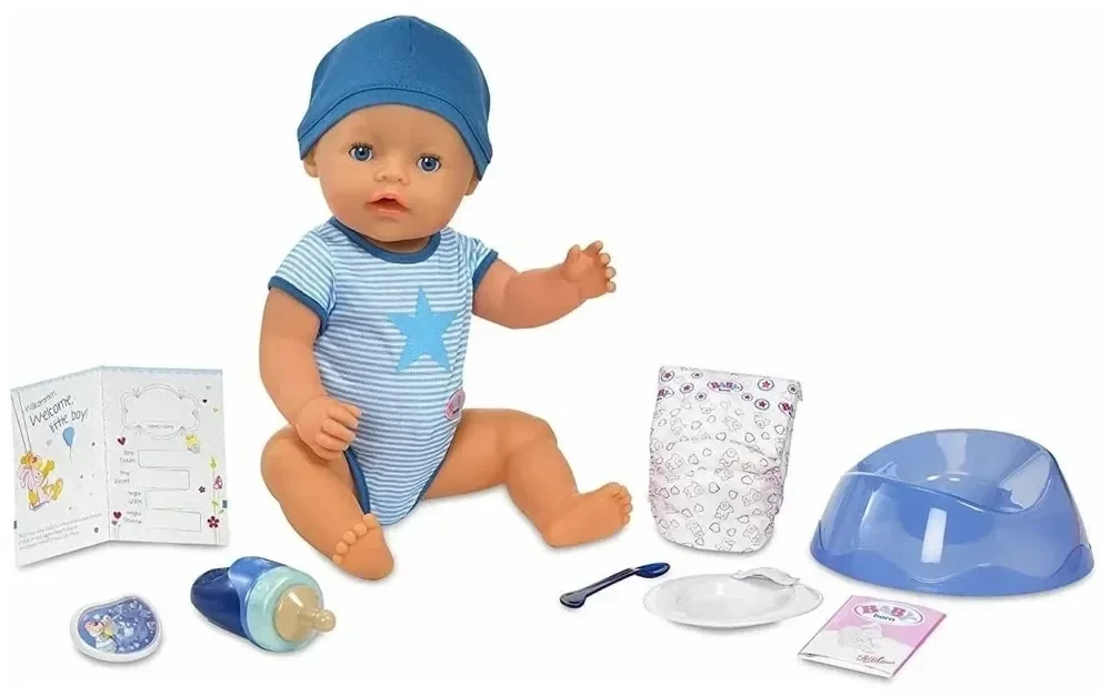 Интерактивная кукла Baby Born мальчик, 43 см - фото 4 - id-p114387707