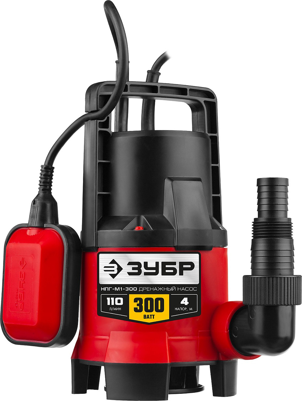 ЗУБР  300 Вт, дренажный насос для грязной воды (НПГ-М1-300), фото 1