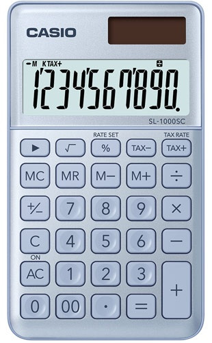 Калькулятор карманный CASIO SL-1000SC-BU-W-EP - фото 1 - id-p114346418