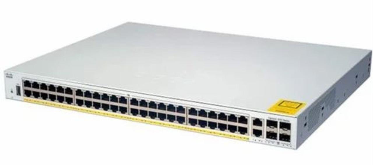 Cisco C1000-48FP-4G-L Коммутатор L2 Catalyst 1000 48port GE, Full POE, 4x1G SFP - фото 1 - id-p114388871