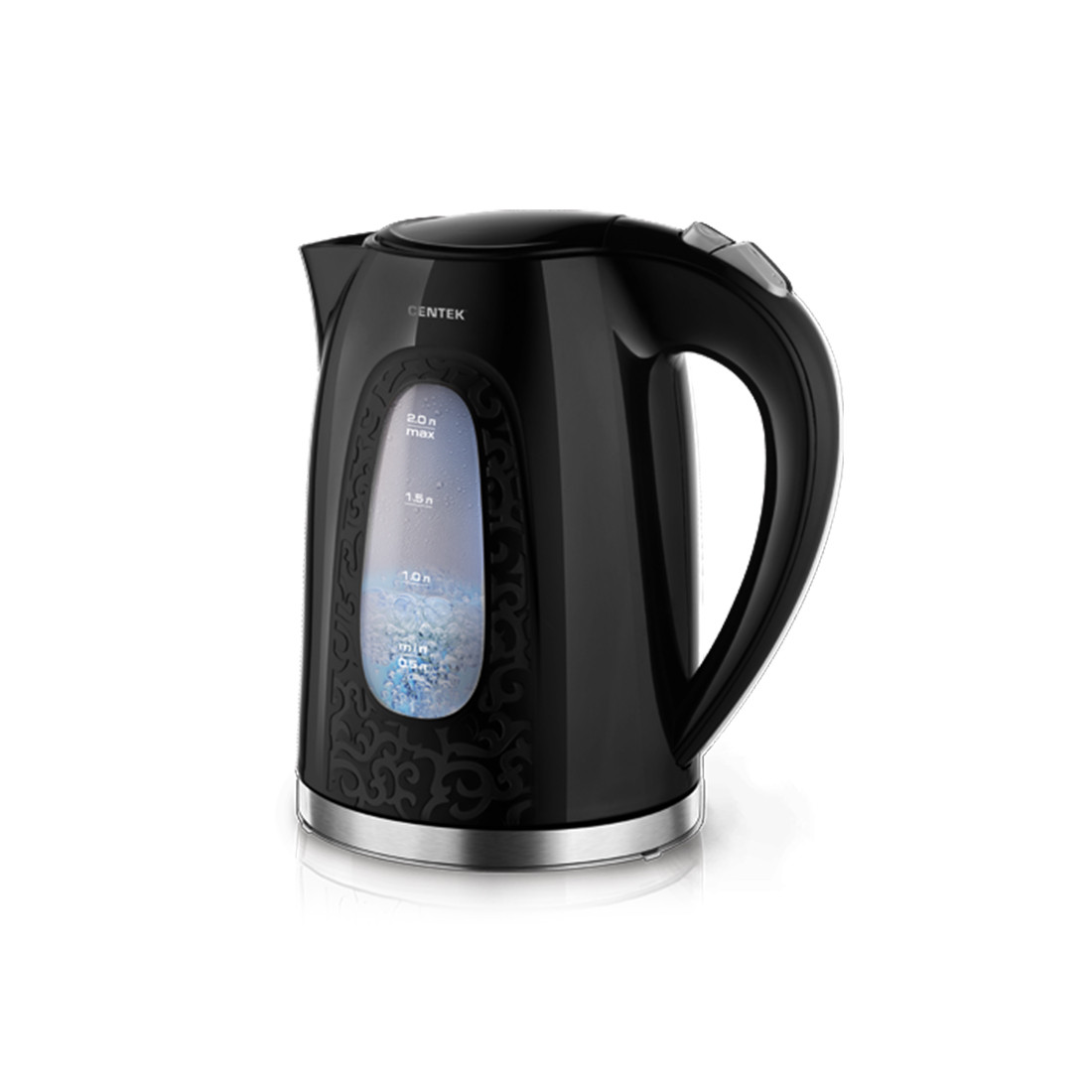 Электрический чайник, цвет черный, модель CT-0041, бренд Centek - фото 1 - id-p114388152