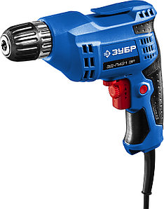 ЗУБР  420 Вт, 10 мм БЗП, безударная дрель, Профессионал (ЗД-П421 ЭР)