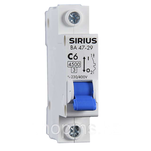 Автоматический выключатель ВА 47-29 1P 25А (С) 4,5 кА Sirius