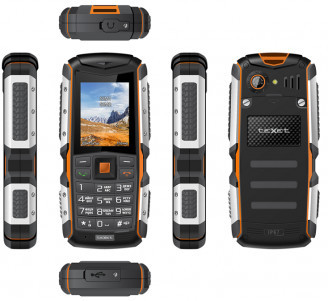Мобильный телефон Texet TM-513R черный-оранжевый - фото 1 - id-p114395340