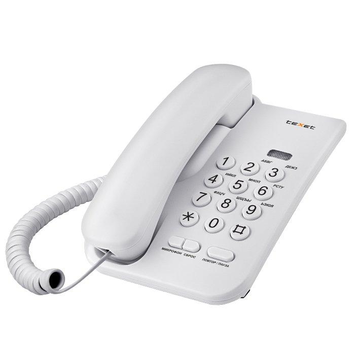 Телефон проводной Texet TX-212 серый - фото 1 - id-p114395422