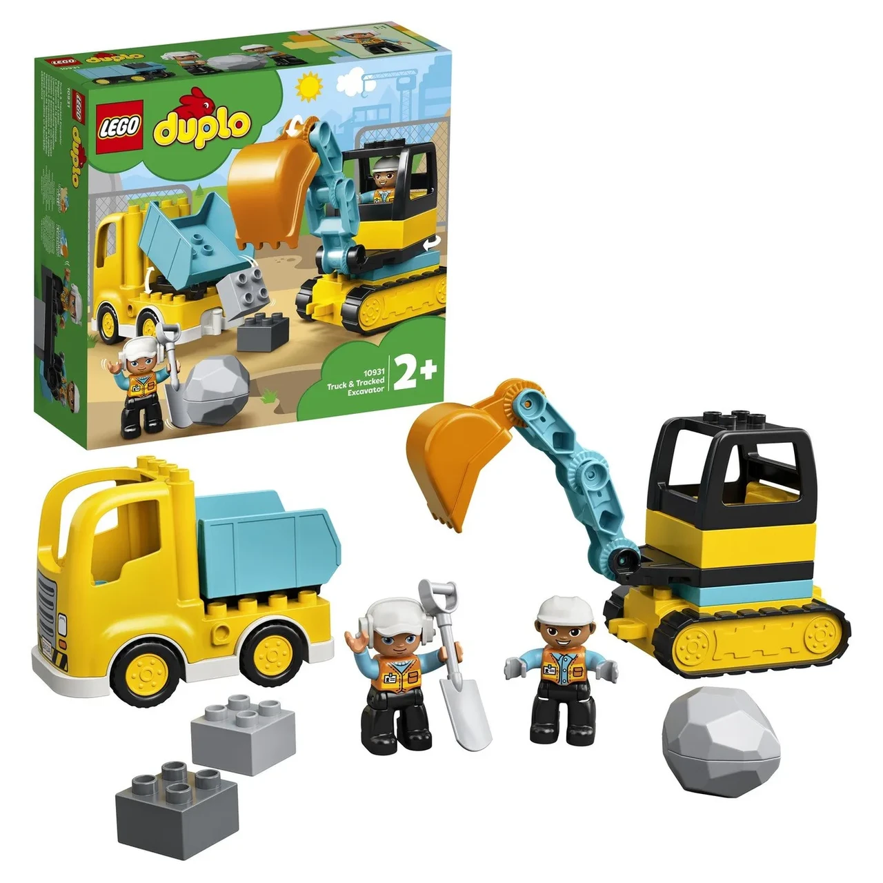 Конструктор LEGO DUPLO Грузовик и гусеничный экскаватор 10931 - фото 1 - id-p114395554