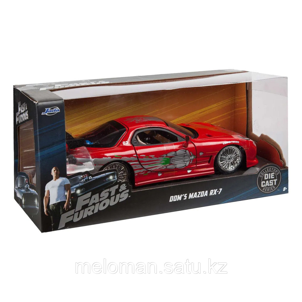 Jada Toys: Fast & Furious. 1:24 Dom's Mazda RX-7 '93 - фото 2 - id-p113872001