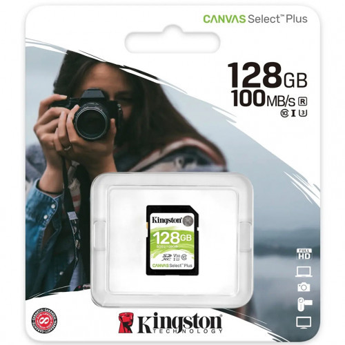 Kingston SDS2 Canvas Select Plus флеш (flash) карты (SDS2/128GB) - фото 2 - id-p72594464