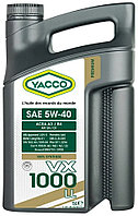 Yacco VX 1000 LL 5W40 5 л