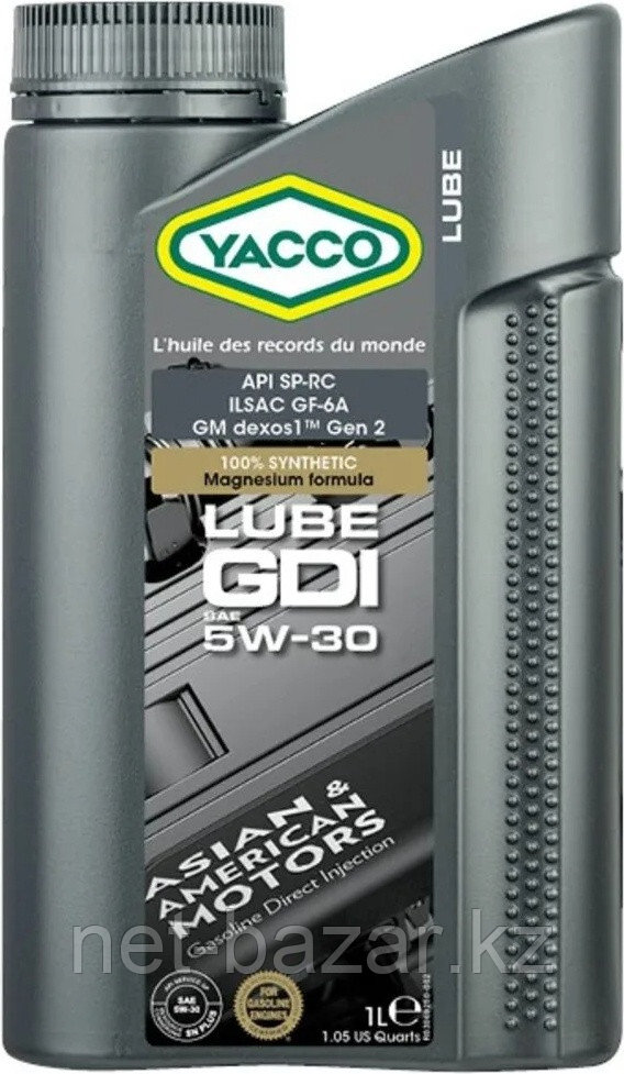 YACCO Lube GDI 5W30 1 л - фото 1 - id-p110805950