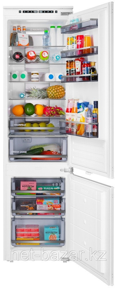 Холодильник-морозильник встраиваемый MAUNFELD MBF193NFWGR - фото 2 - id-p114400351