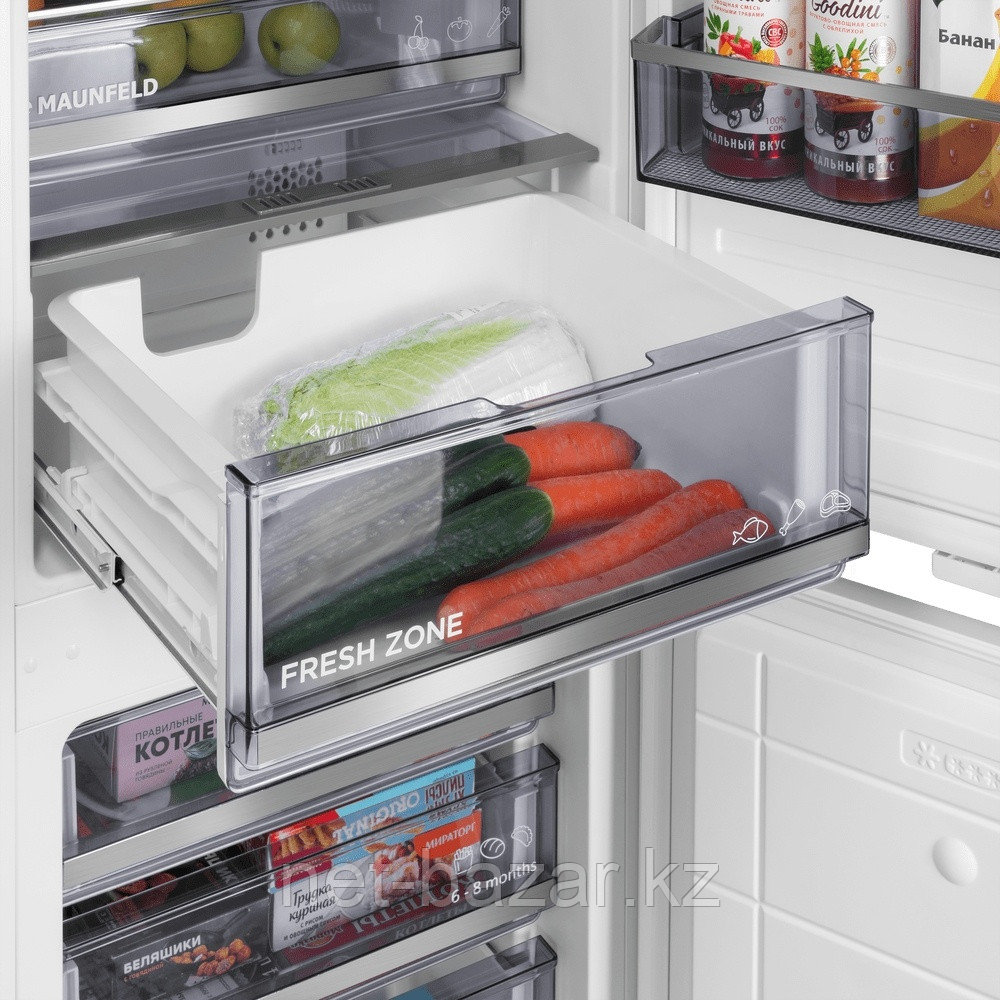 Холодильник-морозильник встраиваемый MAUNFELD MBF193NFWGR - фото 6 - id-p114400351