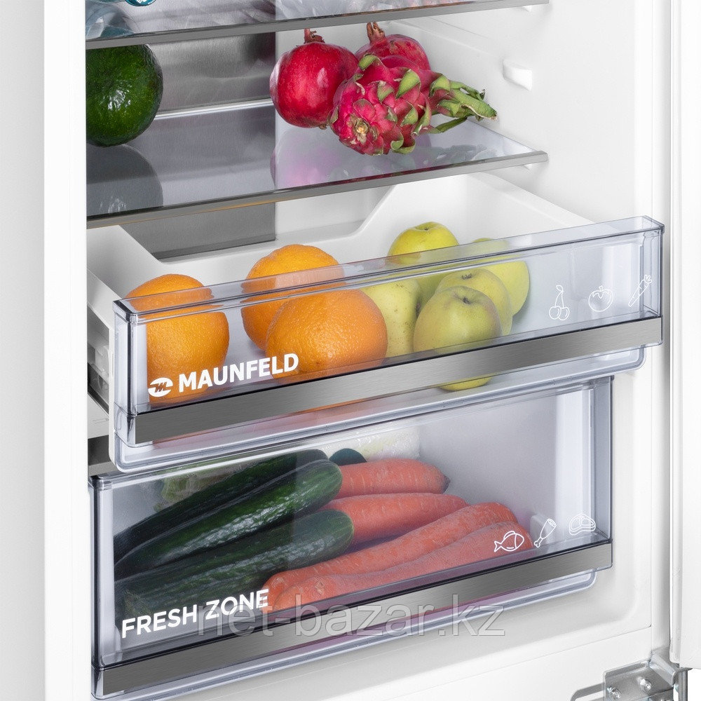 Холодильник-морозильник встраиваемый MAUNFELD MBF193NFWGR - фото 10 - id-p114400351