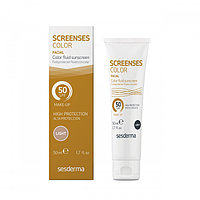 Sesderma SCREENSES COLOR FLUID SUNSCREEN SPF 50 Light Солнцезащитное тональное средство (Светлый тон)