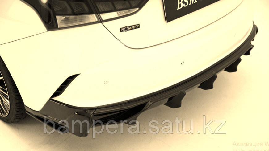 Диффузор заднего бампера "BSM Team" для Hyundai Accent (2020+) - фото 1 - id-p114405485