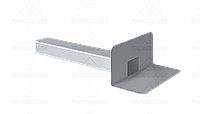 Парапетная воронка для ПВХ-мембран VC-PVC 100x100 без листвоуловителя и отвода