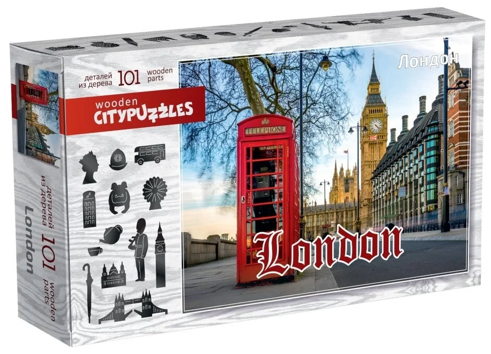 Пазл Wooden Citypuzzles: Лондон - фото 1 - id-p114406332
