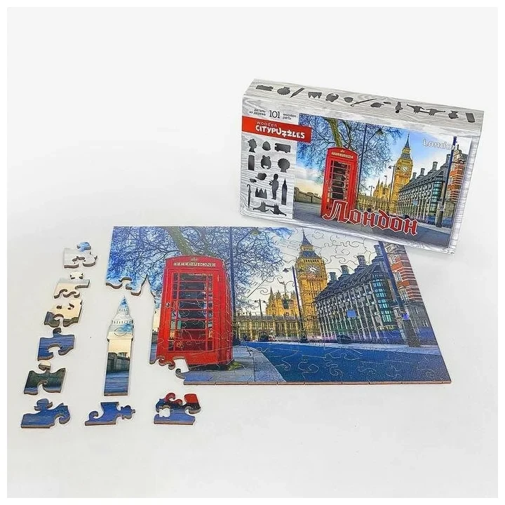 Пазл Wooden Citypuzzles: Лондон - фото 2 - id-p114406332