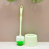 Ершик для унитаза 40 см зеленый арт 8827