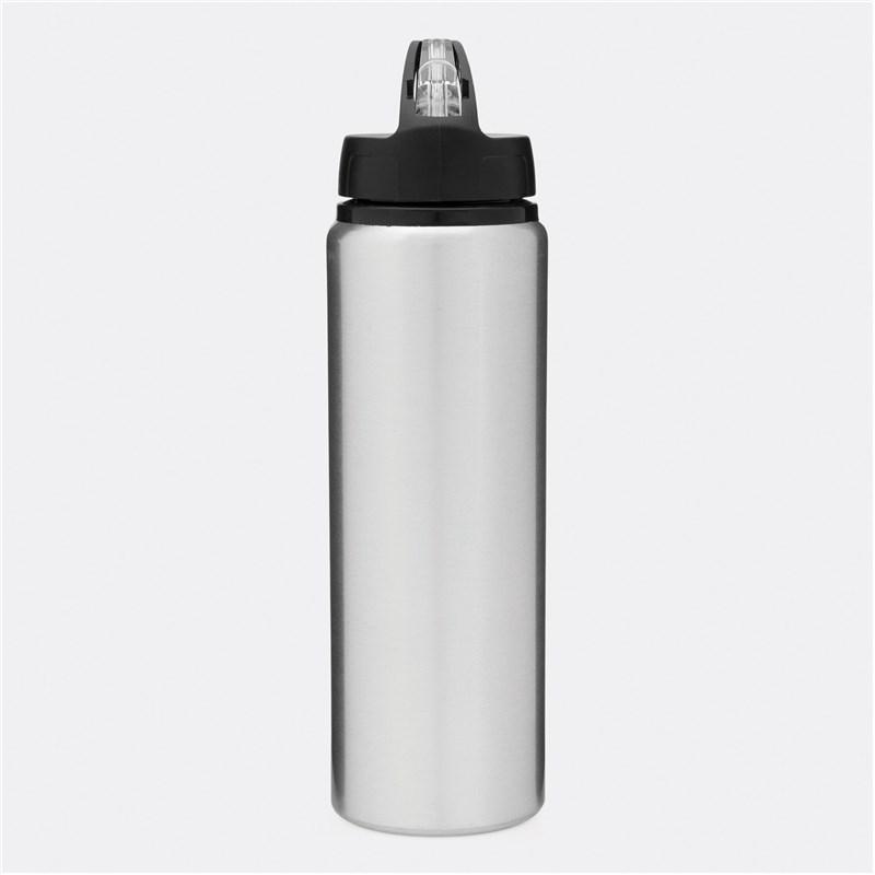 Алюминиевая бутылка для питья SPORTY TRANSIT, серебро - фото 4 - id-p114406504