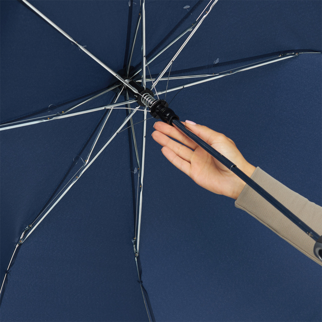 Автоматический складной зонт для мужчин МISTER Темно-синий - фото 9 - id-p114408424