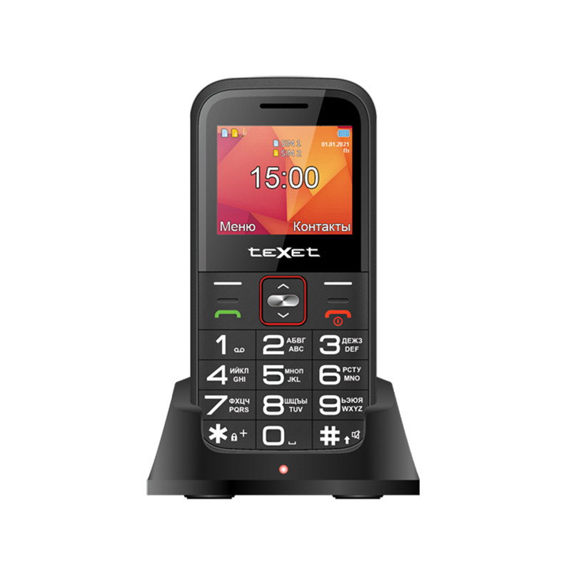 Мобильный телефон Texet TM-B418 черный - фото 1 - id-p114407604